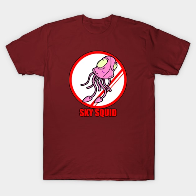 Belarussian Sky Squid T-Shirt by Jason DeWitt